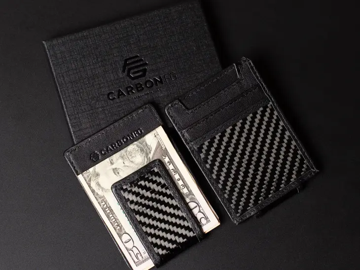 Magnetic money clip wallet